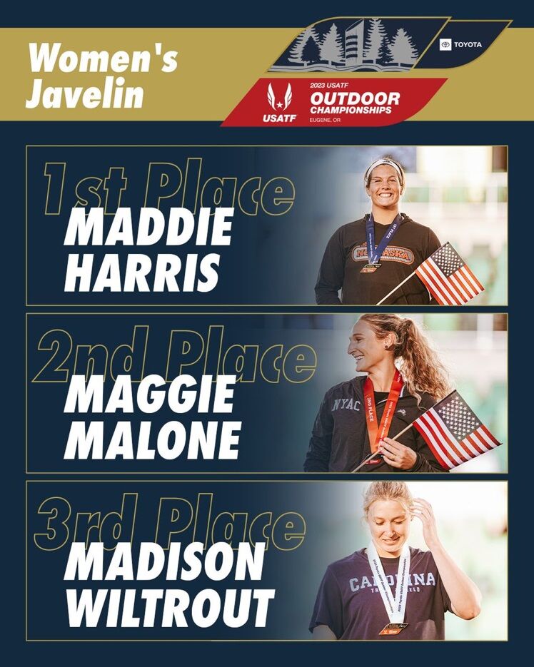 Wiltrout places third in javelin at USATF national championship